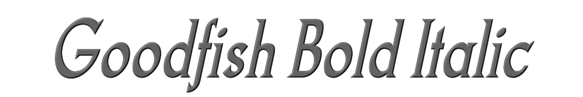 Goodfish Bold Italic 