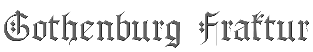 Gothenburg Fraktur 