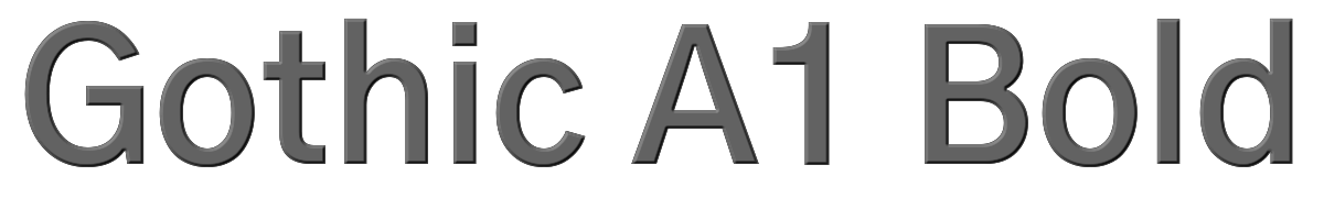 Gothic A1 Bold 