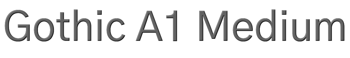 Gothic A1 Medium 