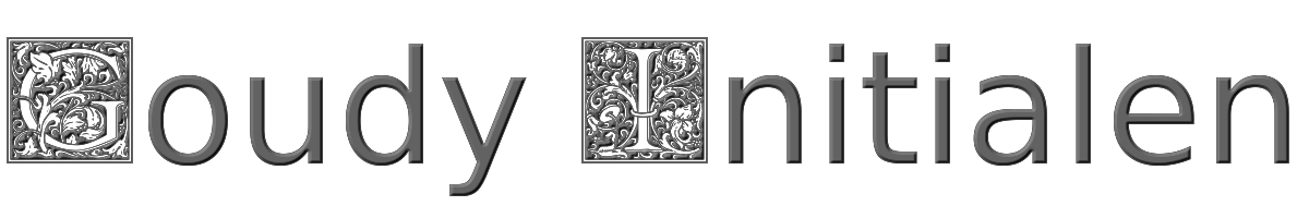 Goudy Initialen 