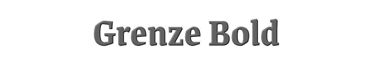 Grenze Bold 