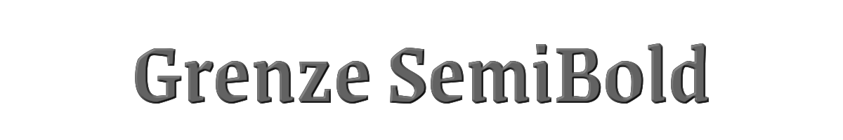Grenze SemiBold 