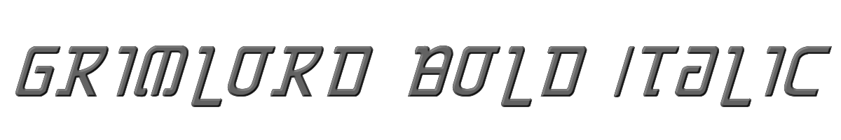 Grimlord Bold Italic 