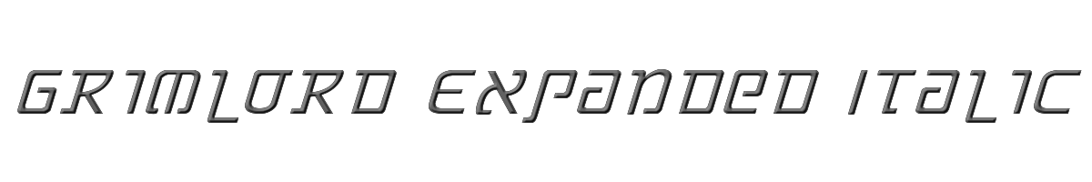 Grimlord Expanded Italic 
