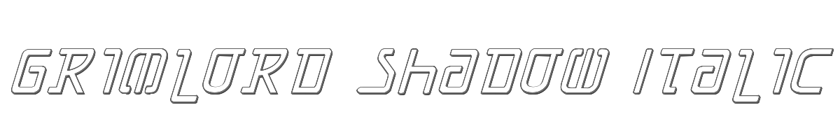 Grimlord Shadow Italic 