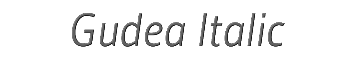 Gudea Italic 