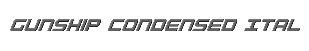 Gunship Condensed Ital 