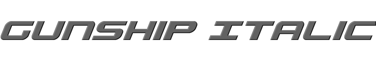Gunship Italic 