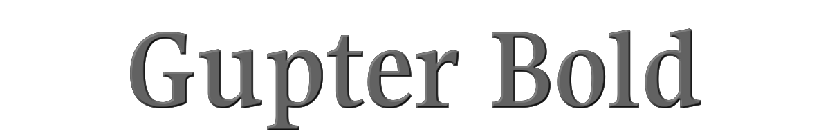 Gupter Bold 