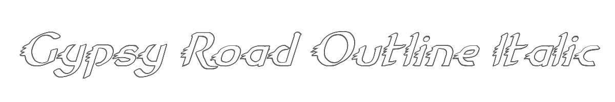 Gypsy Road Outline Italic 