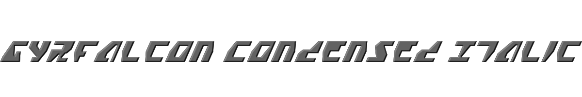 Gyrfalcon Condensed Italic 