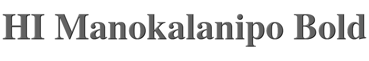 HI Manokalanipo Bold 