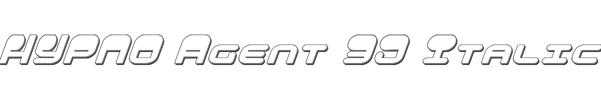 HYPNO Agent 3D Italic 