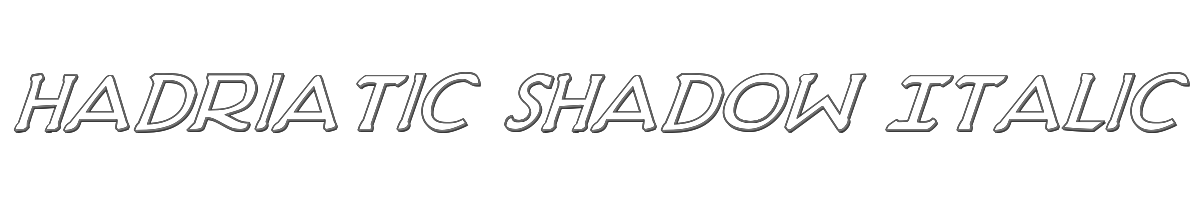 Hadriatic Shadow Italic 