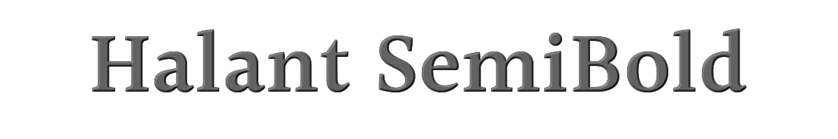 Halant SemiBold 