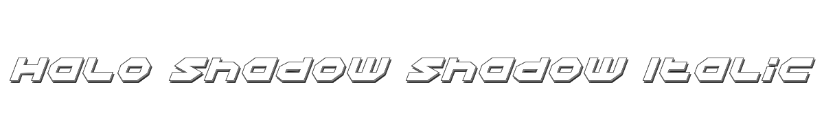 Halo Shadow Shadow Italic 