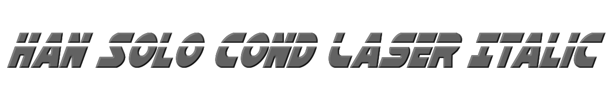 Han Solo Cond Laser Italic 
