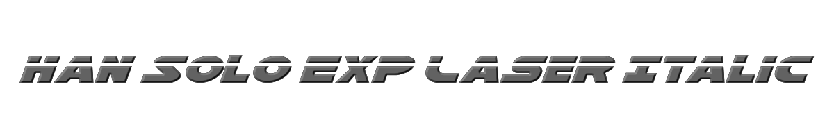 Han Solo Exp Laser Italic 