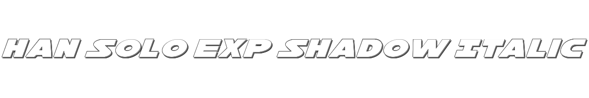 Han Solo Exp Shadow Italic 