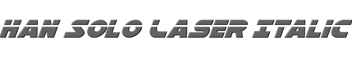 Han Solo Laser Italic 