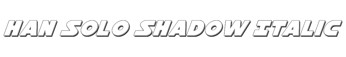 Han Solo Shadow Italic 