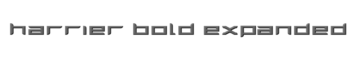 Harrier Bold Expanded 