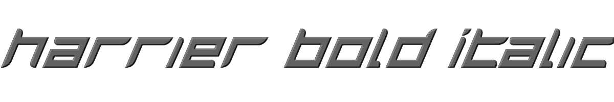Harrier Bold Italic 