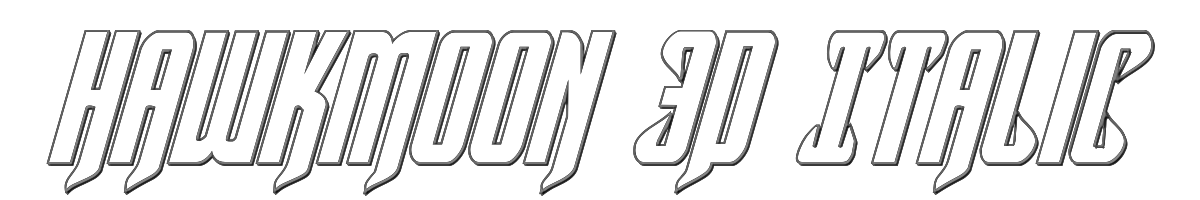 Hawkmoon 3D Italic 