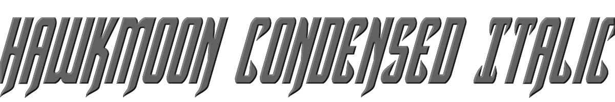Hawkmoon Condensed Italic 