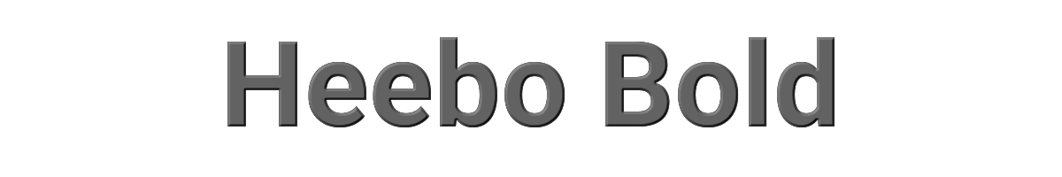 Heebo Bold 