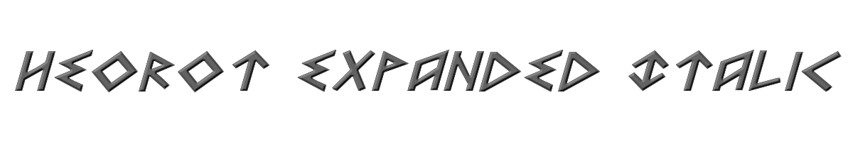 Heorot Expanded Italic 