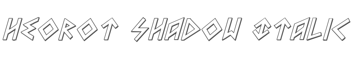Heorot Shadow Italic 