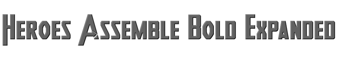 Heroes Assemble Bold Expanded Bold 