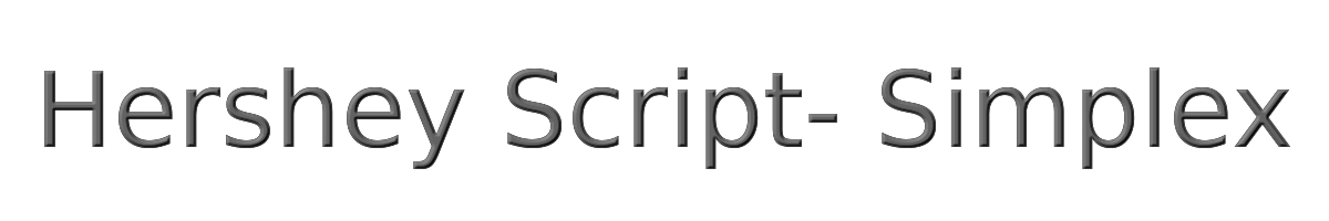 Hershey Script- Simplex 