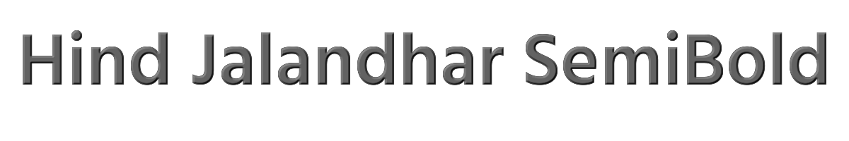 Hind Jalandhar SemiBold 