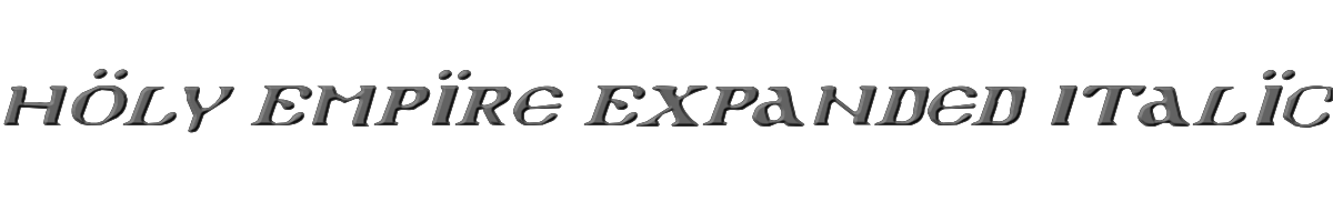 Holy Empire Expanded Italic 