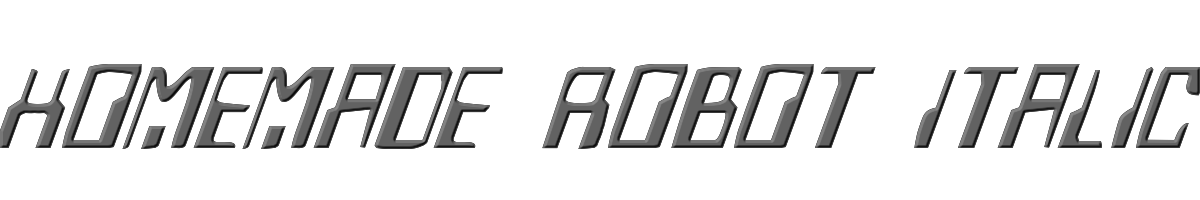 Homemade Robot Italic 