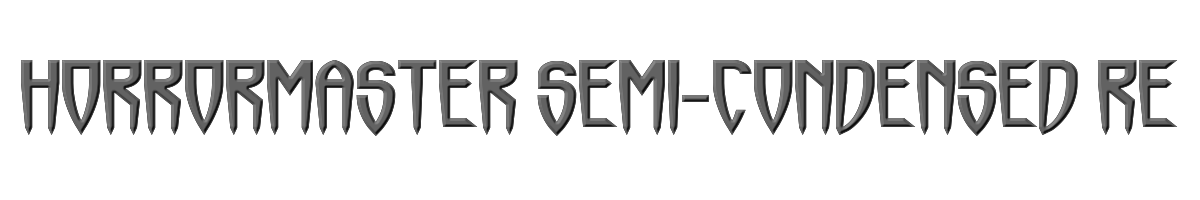 Horrormaster Semi-condensed Regular 