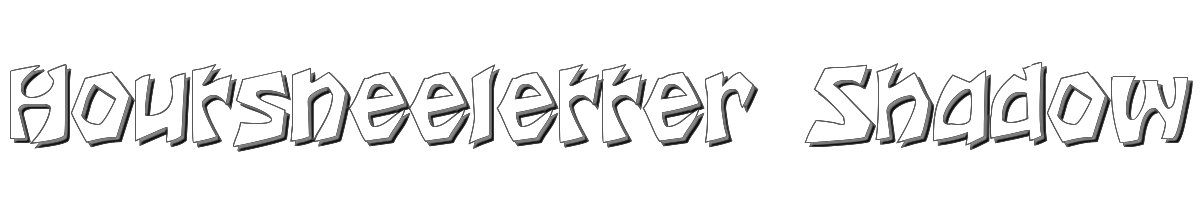 Houtsneeletter Shadow 