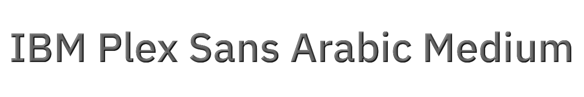 IBM Plex Sans Arabic Medium 