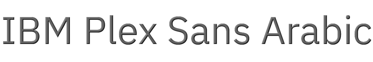 IBM Plex Sans Arabic 