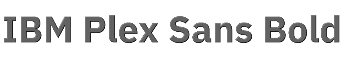 IBM Plex Sans Bold 