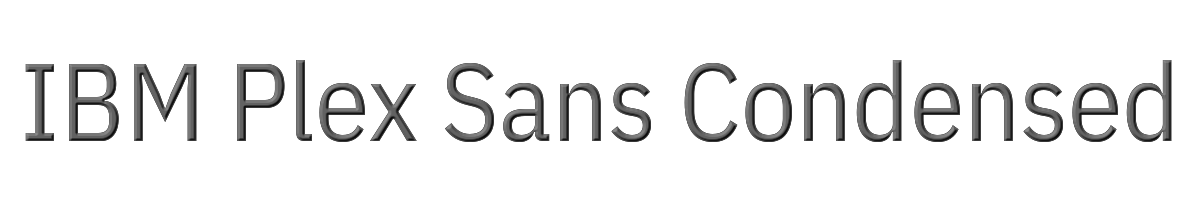 IBM Plex Sans Condensed 