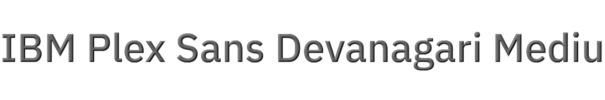 IBM Plex Sans Devanagari Medium 
