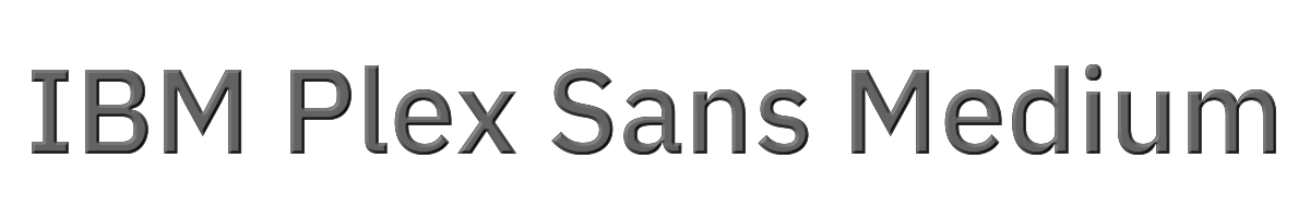 IBM Plex Sans Medium 