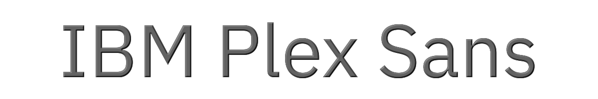 IBM Plex Sans 