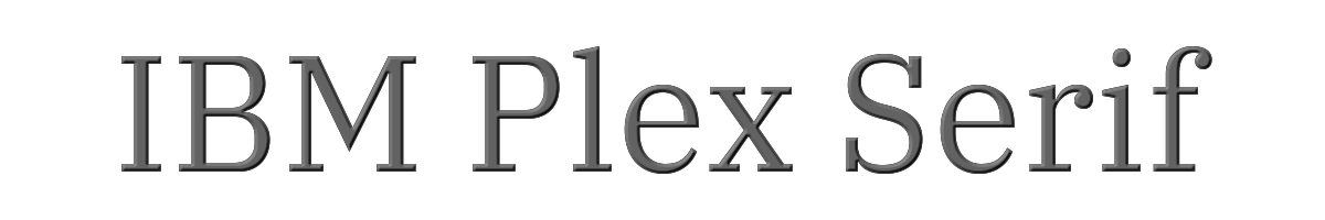 IBM Plex Serif 