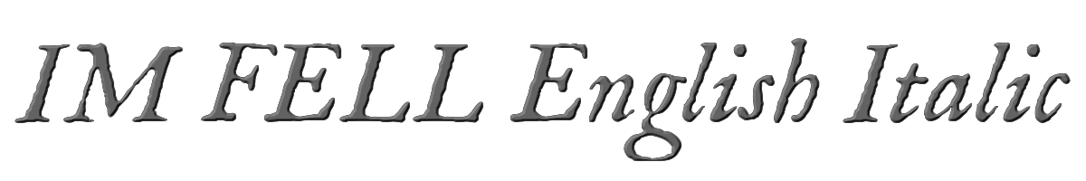 IM FELL English Italic 