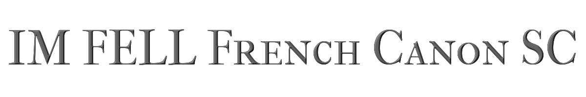 IM FELL French Canon SC 